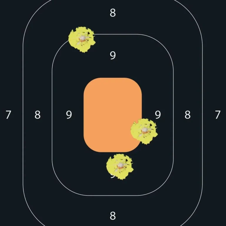 Allen Adhesive Splash Handgun Training Target 12"x18" 5pk