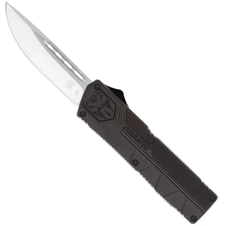 CobraTec Lightweight OTF Knife Dual Action OTF Blade Black