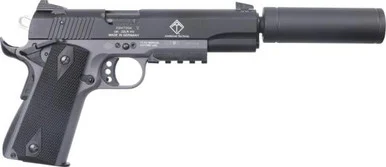 German Sport Guns 1911 5" w/ Faux Suppressor .22LR 10+1 Grey/Black