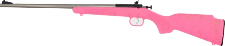CRICKETT RIFLE G2 22LR PINK - SYNTHETIC/GOLD WEB STAINLESS