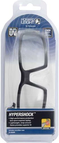 HOWARD LEIGHT HYPERSHOCK - GLASSES BLACK FRAME/CLEAR LENS - Image 2