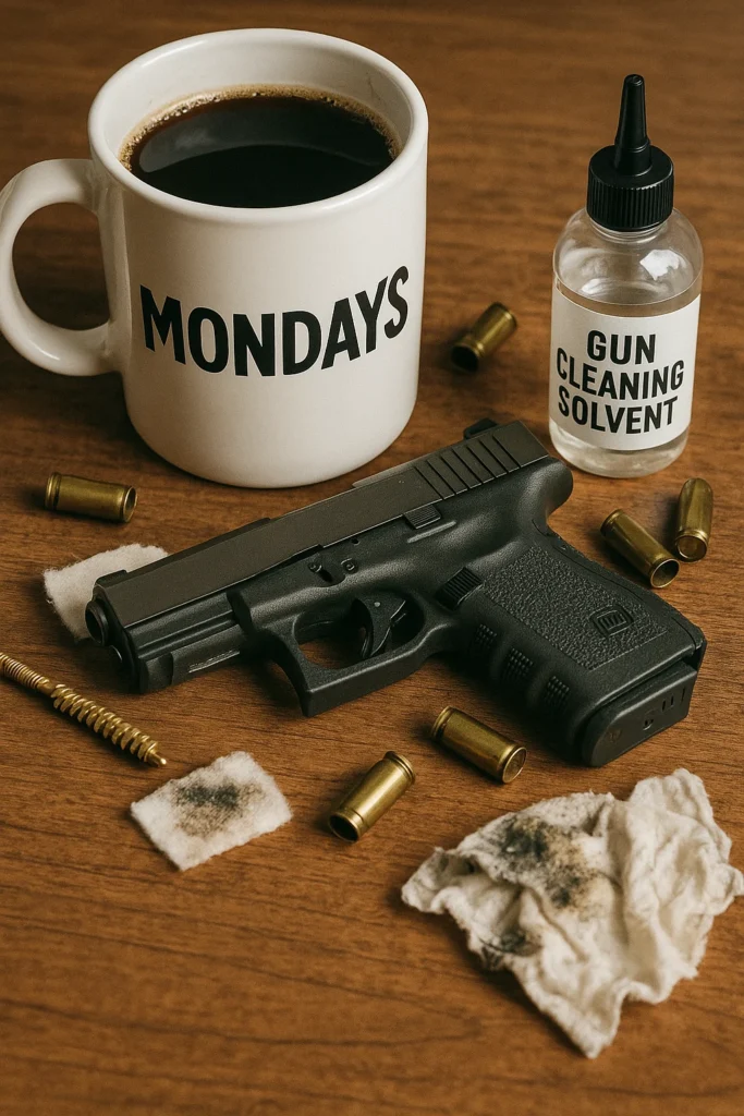 My gun hates Monday as much as I do My guns hate Monday as much as I do